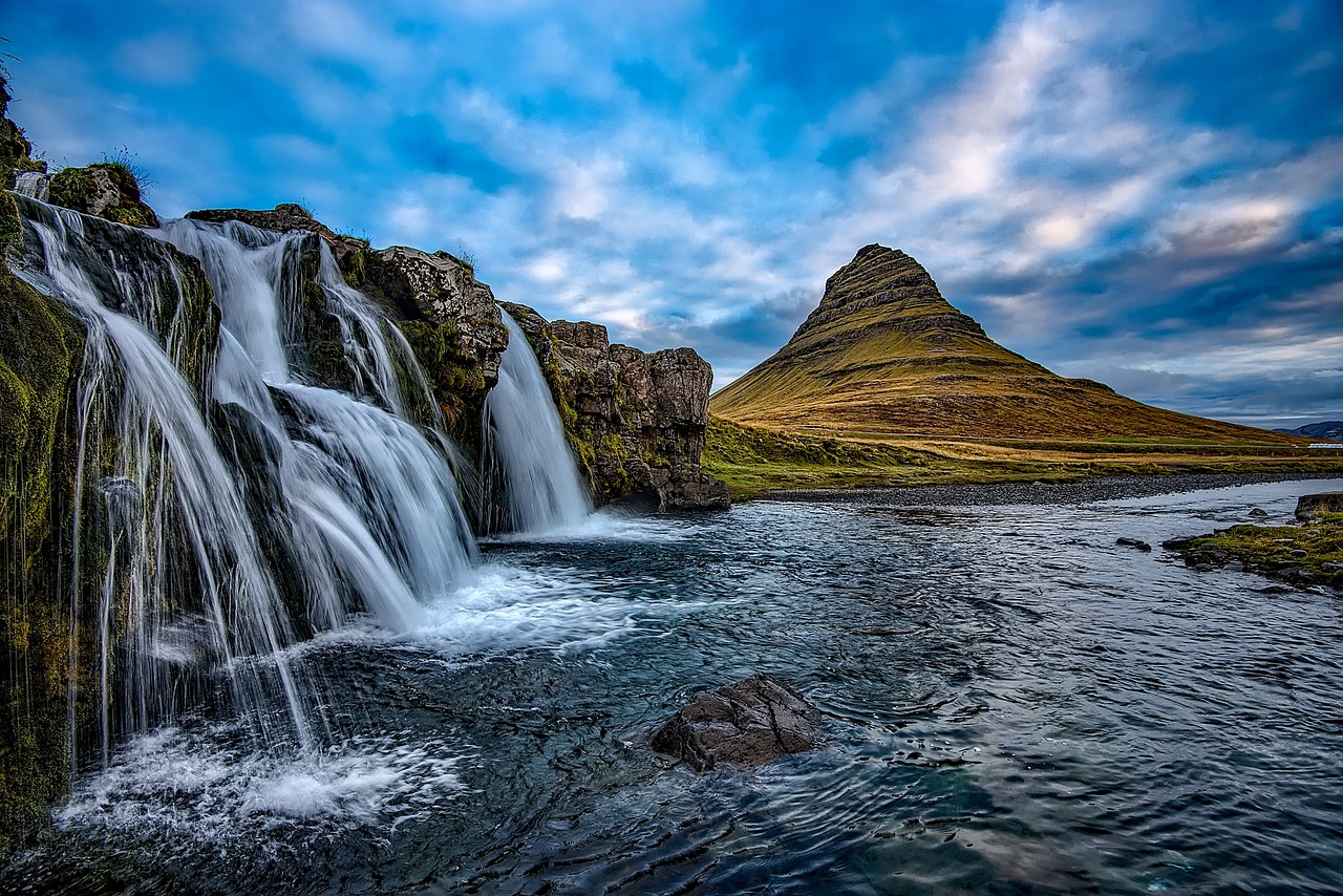iceland, mountains, kirkjufell, waterfall, falls, landscape, scenic, river, stream, nature, outdoors, wilderness, beautiful, blue nature, blue landscape, blue mountain, blue beauty, blue waterfall, blue river, blue natural, iceland, iceland, waterfall, waterfall, waterfall, waterfall, waterfall, river